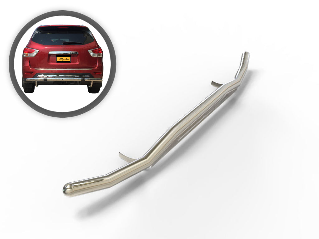 Vanguard Stainless Steel Rear Guards Rear Bumper Guards Bumper Guard for 2013-2020 nissan pathfinder nan