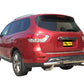 Vanguard Stainless Steel Rear Guards Rear Bumper Guards Bumper Guard for 2013-2013 infiniti jx35 nan