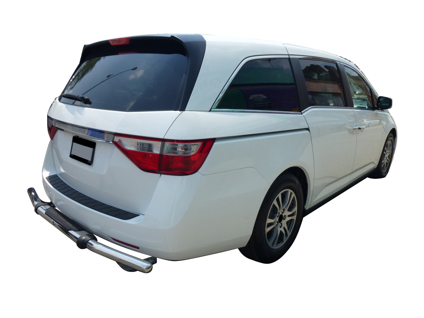 Vanguard Stainless Steel Rear Guards Rear Bumper Guards Bumper Guard for 1999-2017 honda odyssey nan