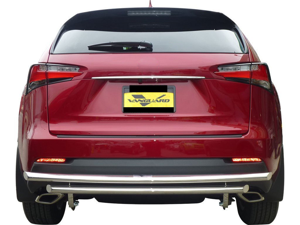 Vanguard Stainless Steel Rear Guards Rear Bumper Guards Bumper Guard for 2015-2017 lexus nx200t nan
