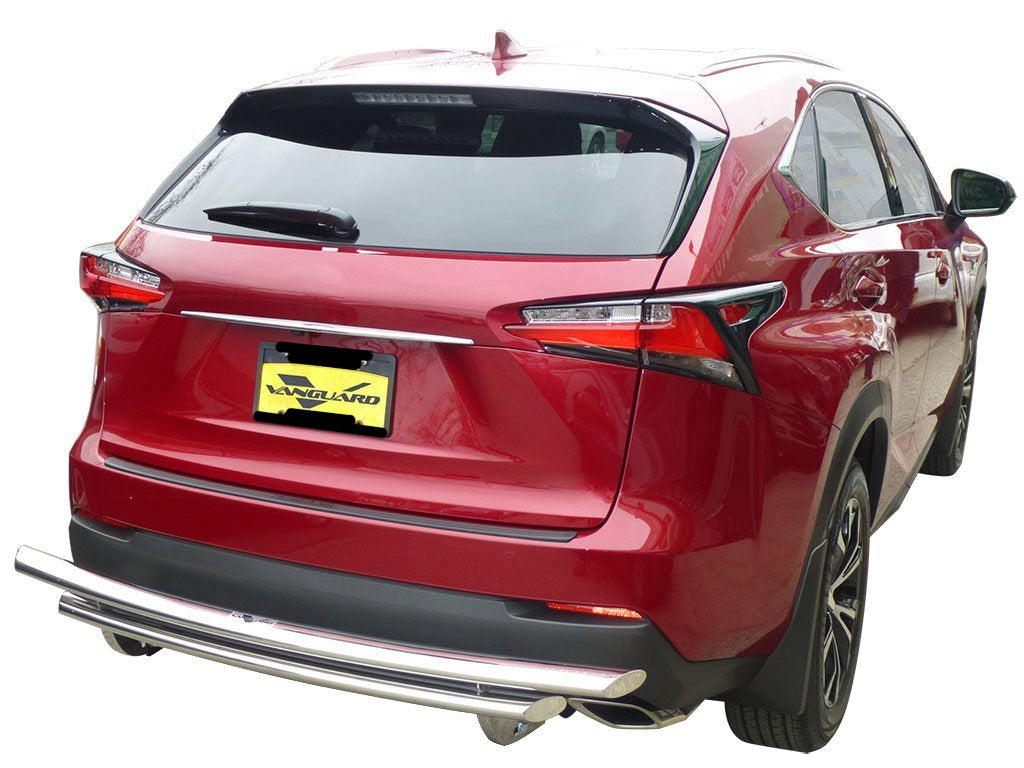 Vanguard Stainless Steel Rear Guards Rear Bumper Guards Bumper Guard for 2015-2017 lexus nx200t nan