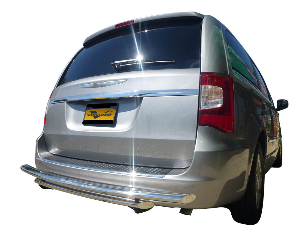 Vanguard Stainless Steel Rear Guards Rear Bumper Guards Bumper Guard for 2007-2016 chrysler town & country nan