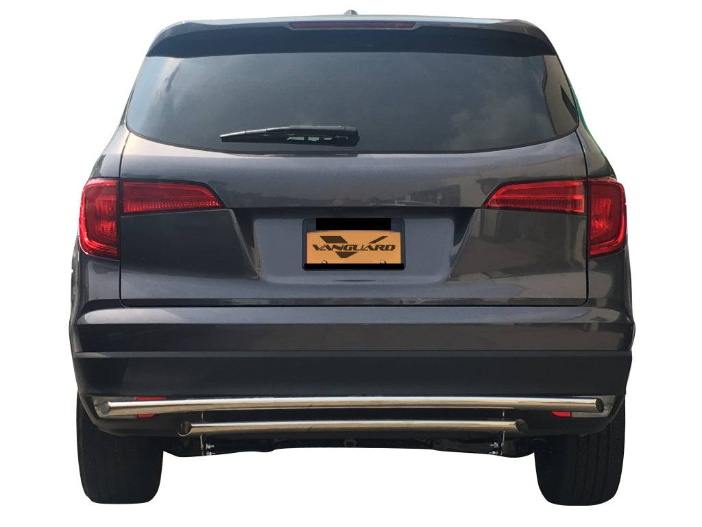 Vanguard Stainless Steel Rear Guards Rear Bumper Guards Bumper Guard for 2016-2022 honda pilot nan
