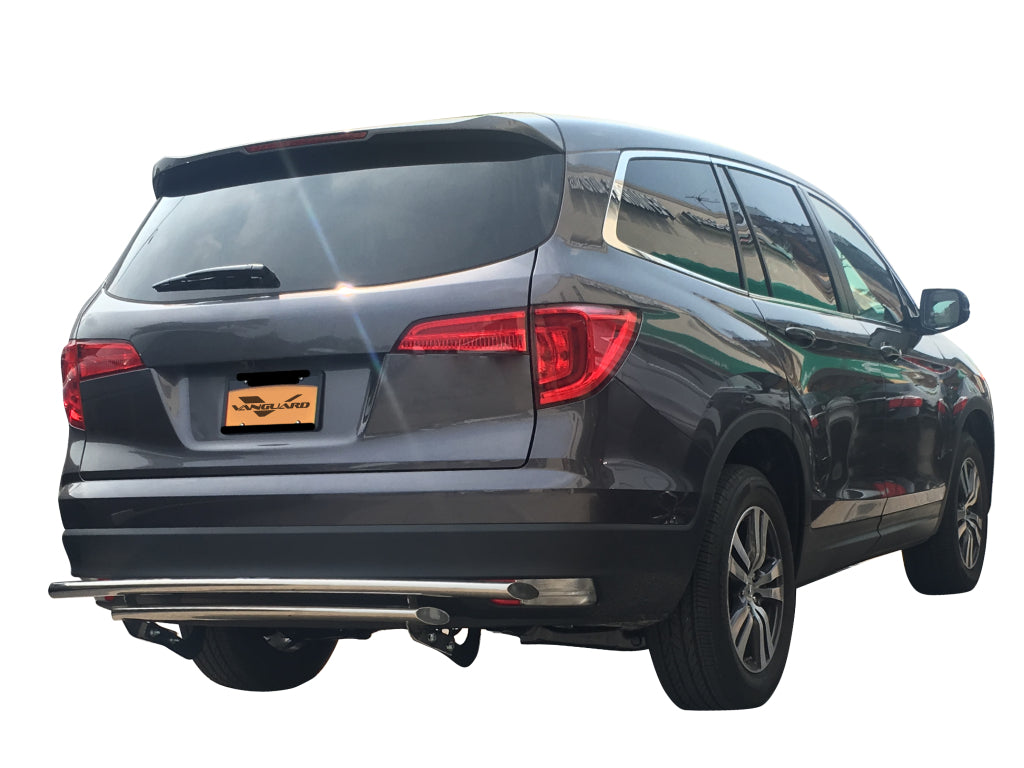 Vanguard Stainless Steel Rear Guards Rear Bumper Guards Bumper Guard for 2016-2022 honda pilot nan