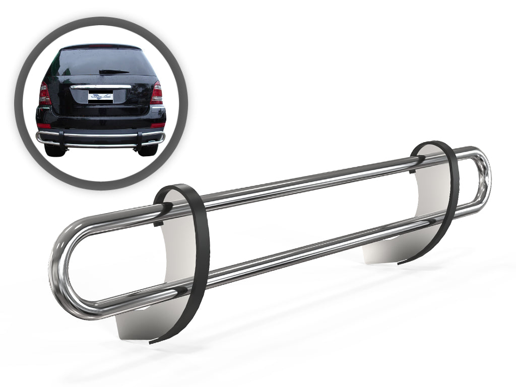 Vanguard Stainless Steel Rear Guards Rear Bumper Guards Bumper Guard for 2008-2011 mercedes-benz ml550 nan