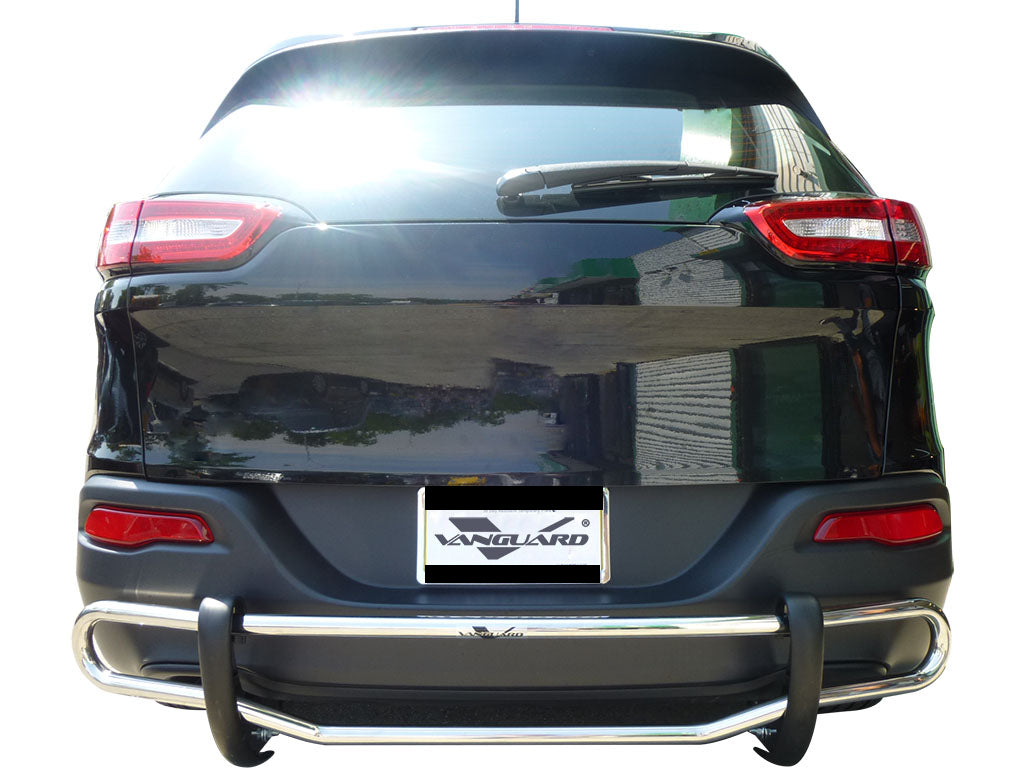 Vanguard Stainless Steel Rear Guards Rear Bumper Guards Bumper Guard for 2014-2023 jeep cherokee nan