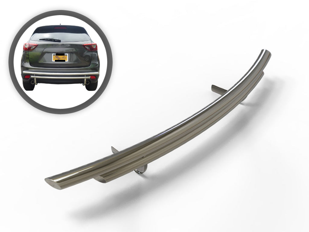 Vanguard Stainless Steel Rear Guards Rear Bumper Guards Bumper Guard for 2013-2024 mazda cx-5 nan