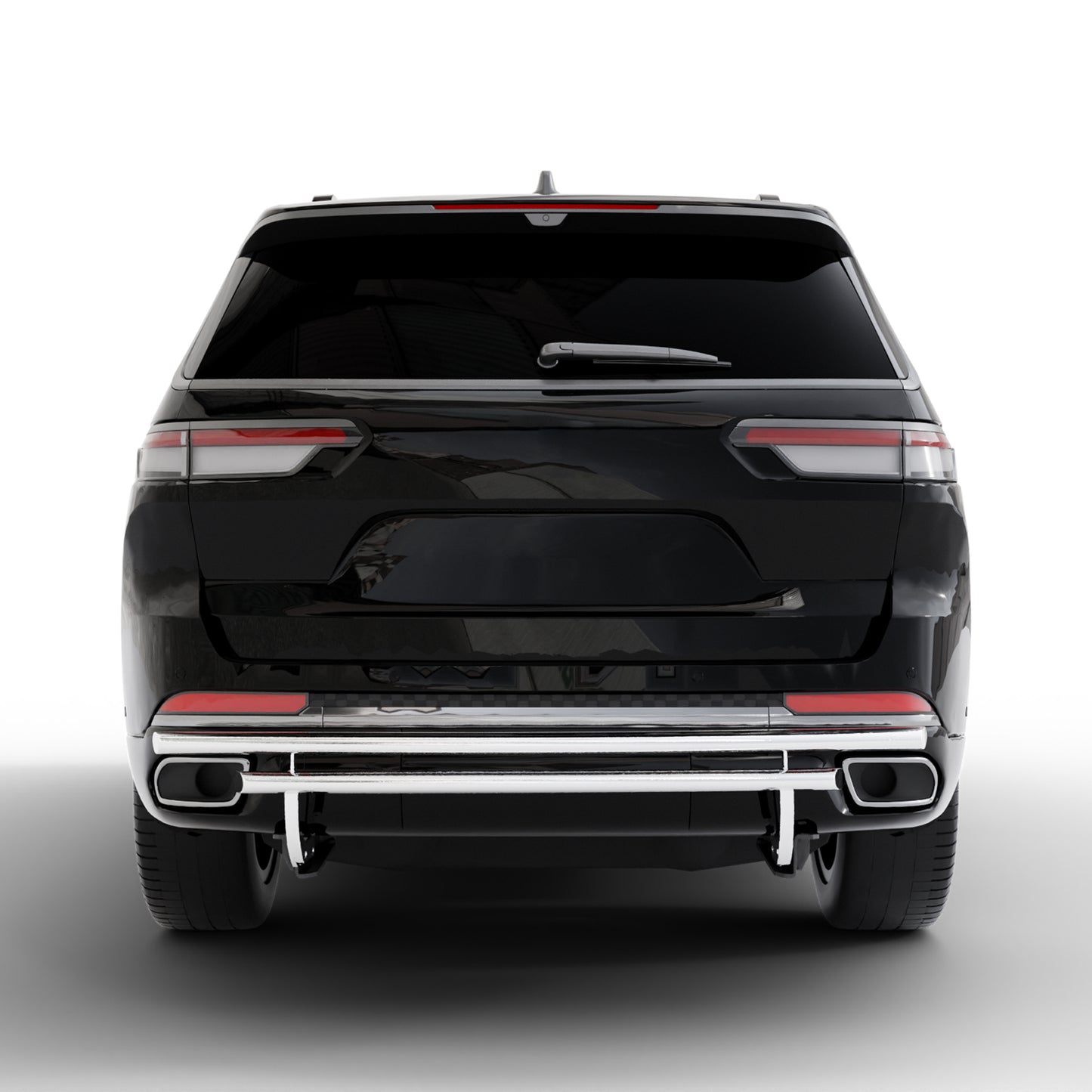 Vanguard Stainless Steel Rear Guards Rear Bumper Guards Bumper Guard for 2022-2024 jeep grand cherokee nan