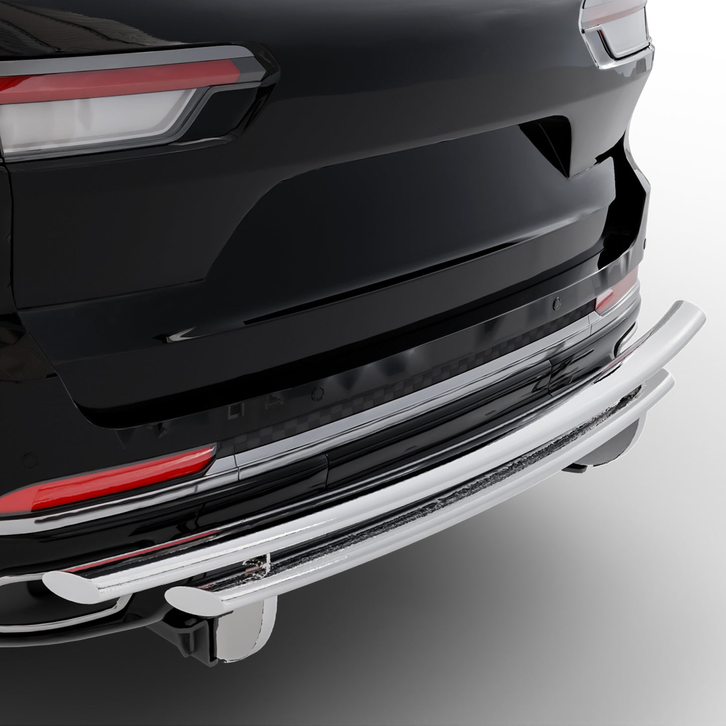 Vanguard Stainless Steel Rear Guards Rear Bumper Guards Bumper Guard for 2022-2024 jeep grand cherokee nan