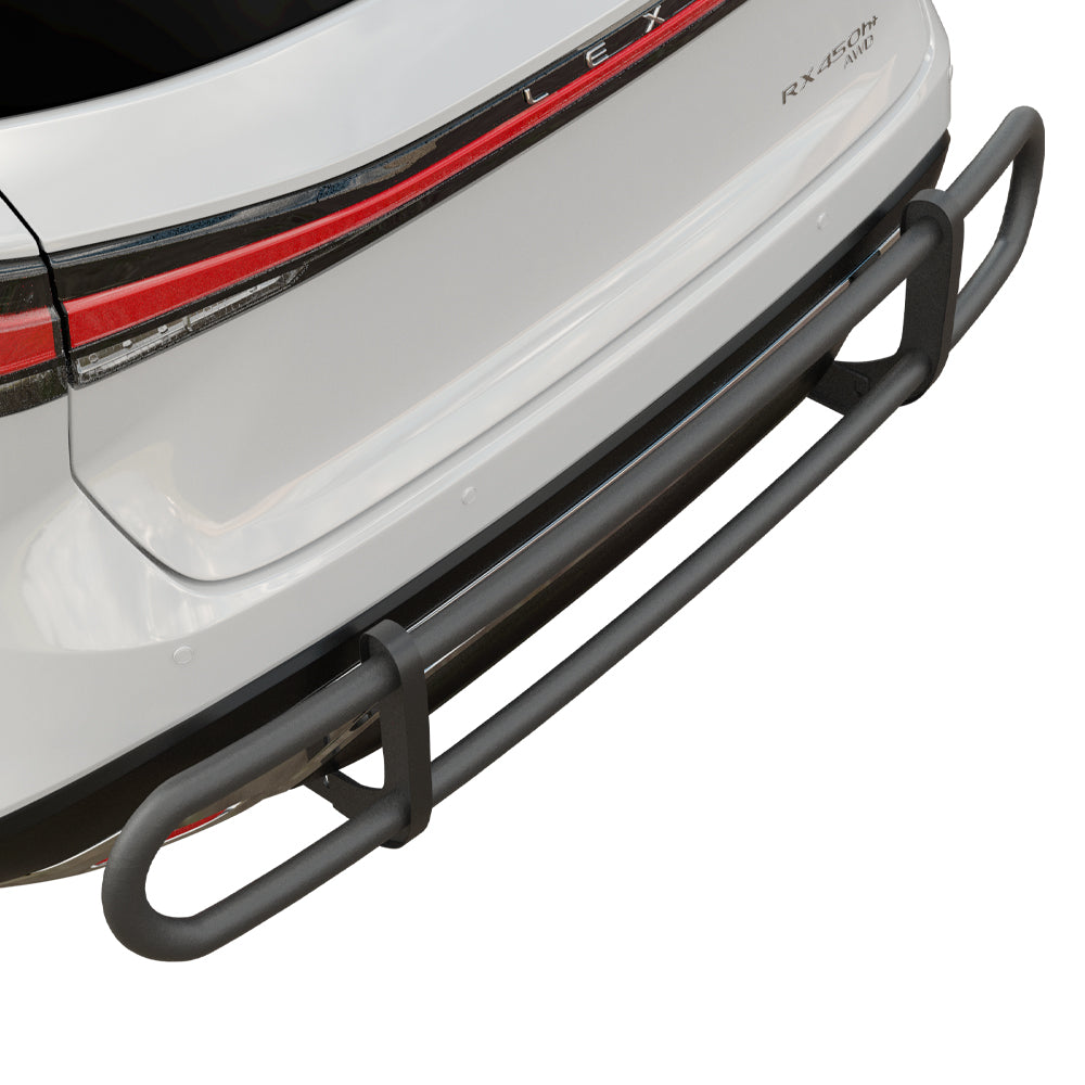 Vanguard Black Powdercoat Rear Guards Rear Bumper Guards Bumper Guard for 2023-2024 lexus rx350 nan