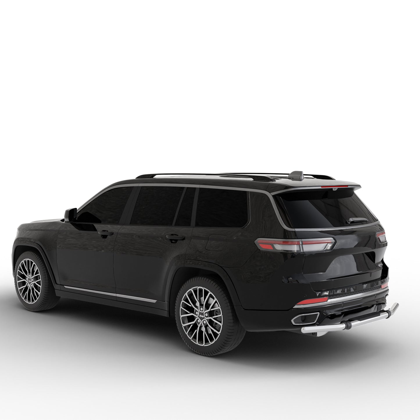 Vanguard Stainless Steel Rear Guards Rear Bumper Guards Bumper Guard for 2022-2024 jeep grand cherokee nan