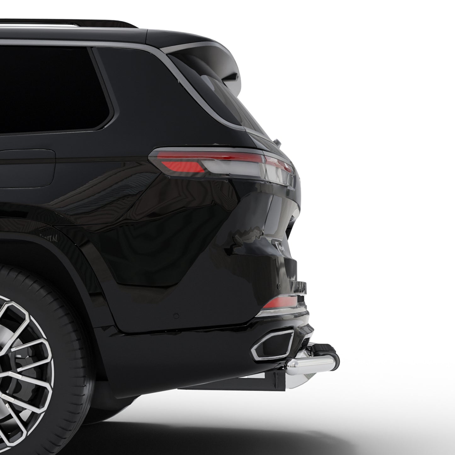 Vanguard Stainless Steel Rear Guards Rear Bumper Guards Bumper Guard for 2022-2024 jeep grand cherokee nan