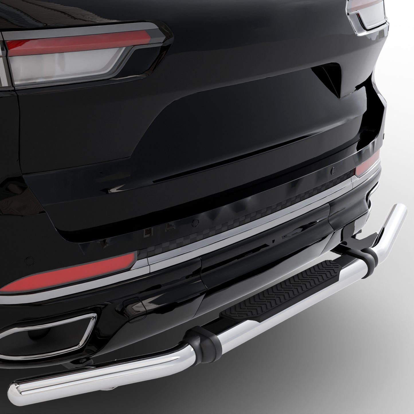 Vanguard Stainless Steel Rear Guards Rear Bumper Guards Bumper Guard for 2022-2024 jeep grand cherokee nan