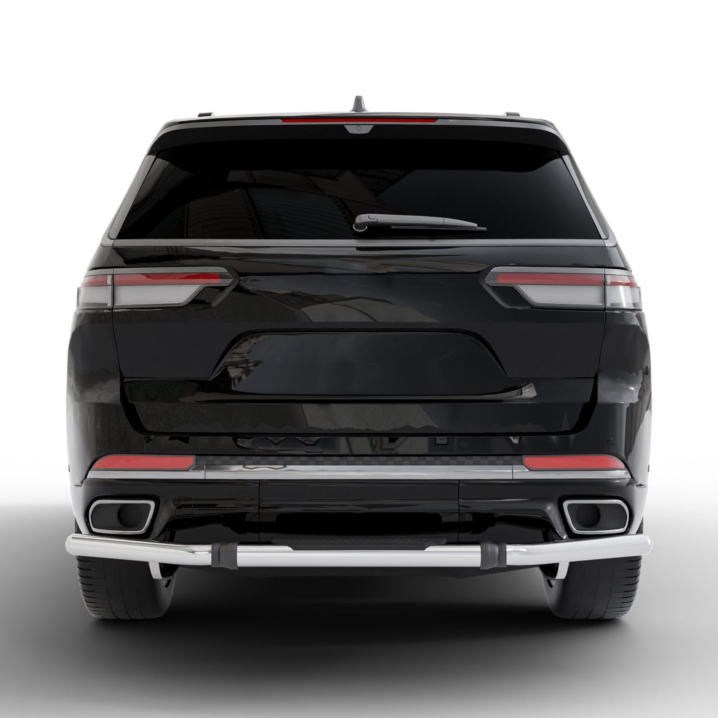 Vanguard Stainless Steel Rear Guards Rear Bumper Guards Bumper Guard for 2022-2024 jeep grand cherokee nan
