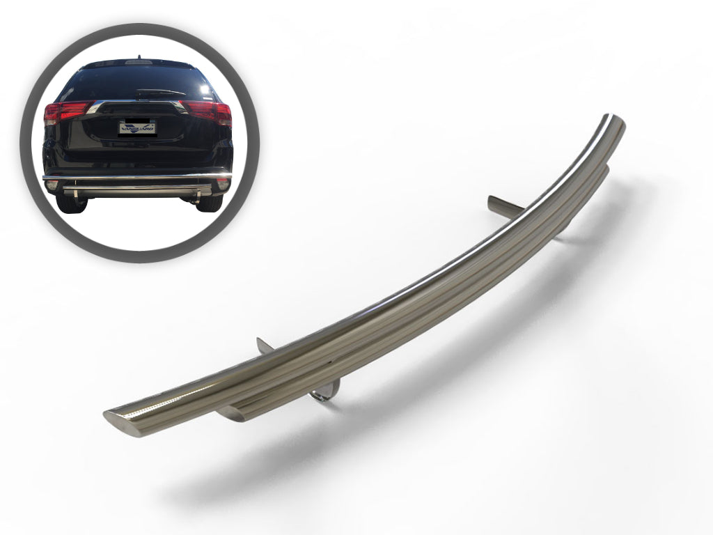 Vanguard Stainless Steel Rear Guards Rear Bumper Guards Bumper Guard for 2014-2020 mitsubishi outlander nan