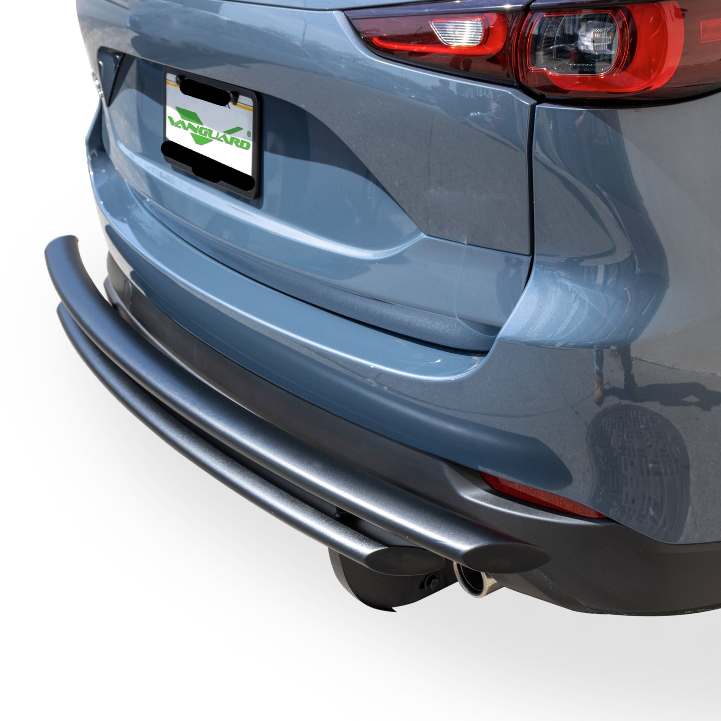 Vanguard Black Powdercoat Rear Guards Rear Bumper Guards Bumper Guard for 2013-2024 mazda cx-5 nan