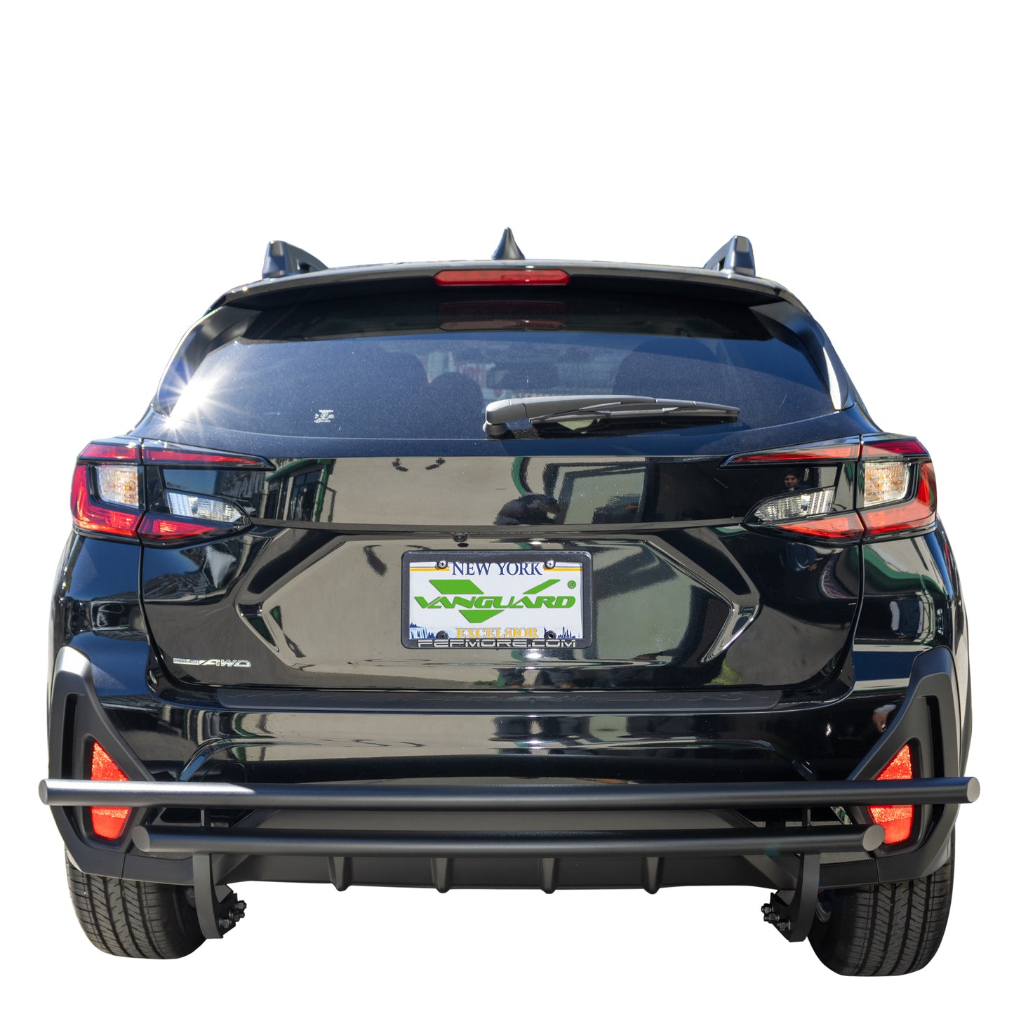 Vanguard Black Powdercoat Rear Guards Rear Bumper Guards Bumper Guard for 2019-2024 subaru crosstrek nan