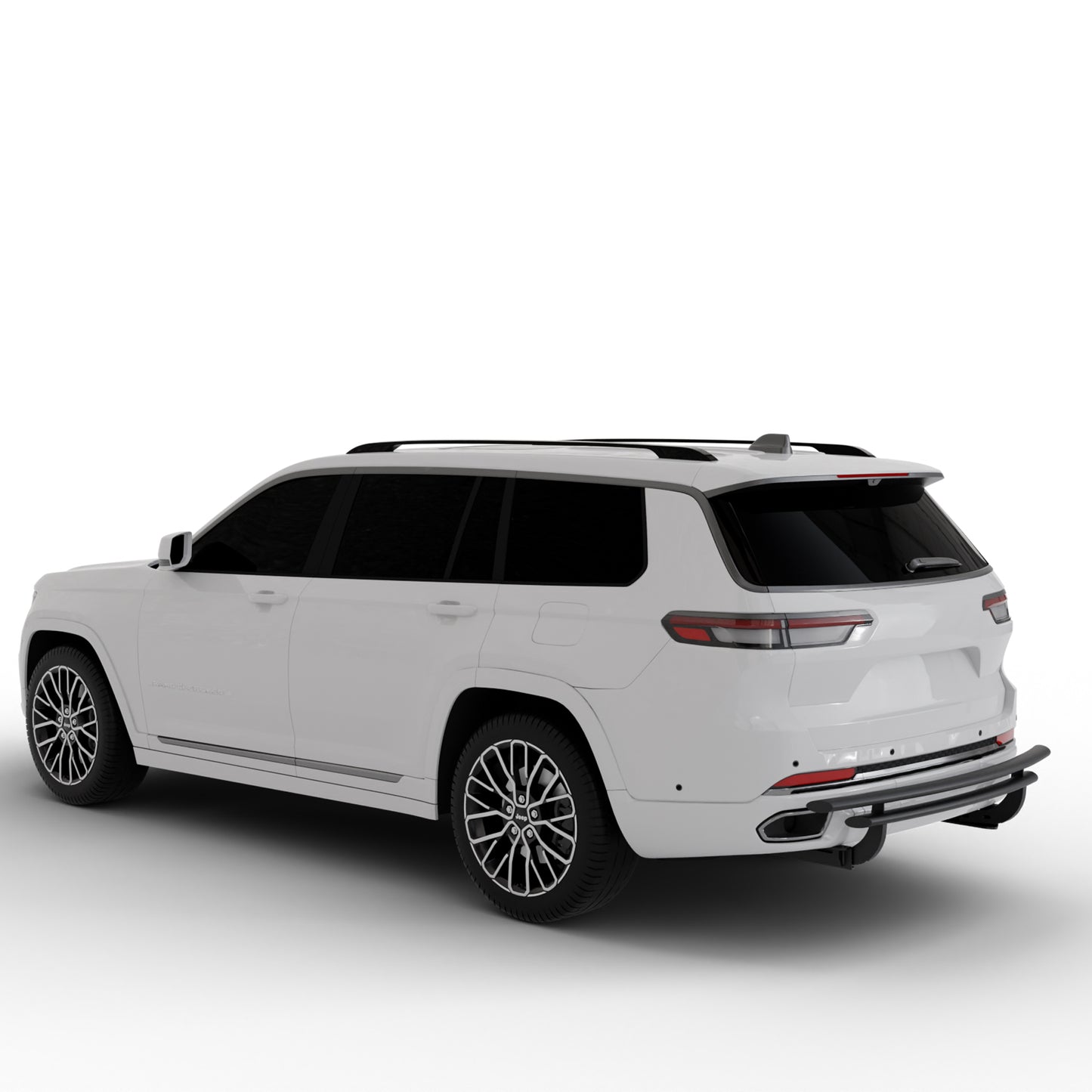 Vanguard Black Powdercoat Rear Guards Rear Bumper Guards Bumper Guard for 2022-2024 jeep grand cherokee nan