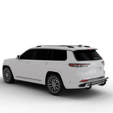 Vanguard Black Powdercoat Rear Guards Rear Bumper Guards Bumper Guard for 2021-2024 jeep grand cherokee l nan