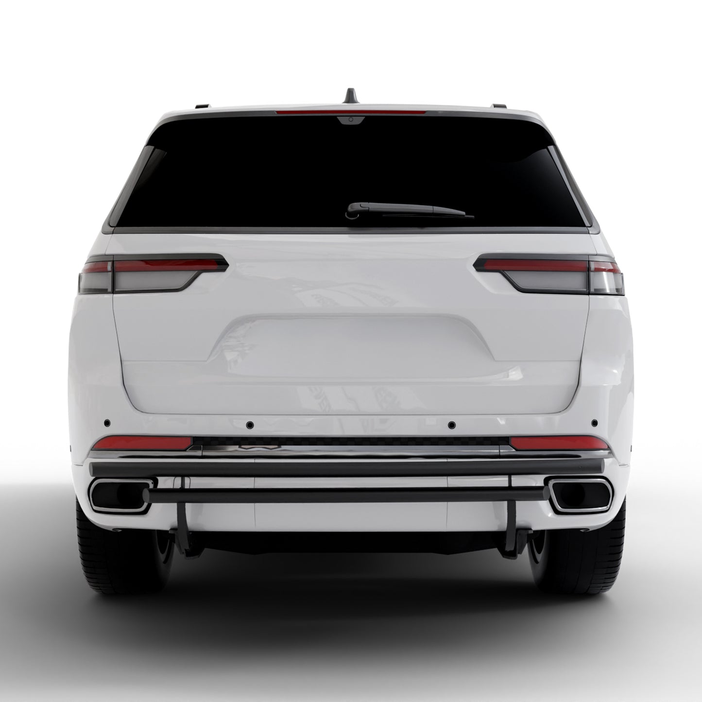 Vanguard Black Powdercoat Rear Guards Rear Bumper Guards Bumper Guard for 2022-2024 jeep grand cherokee nan