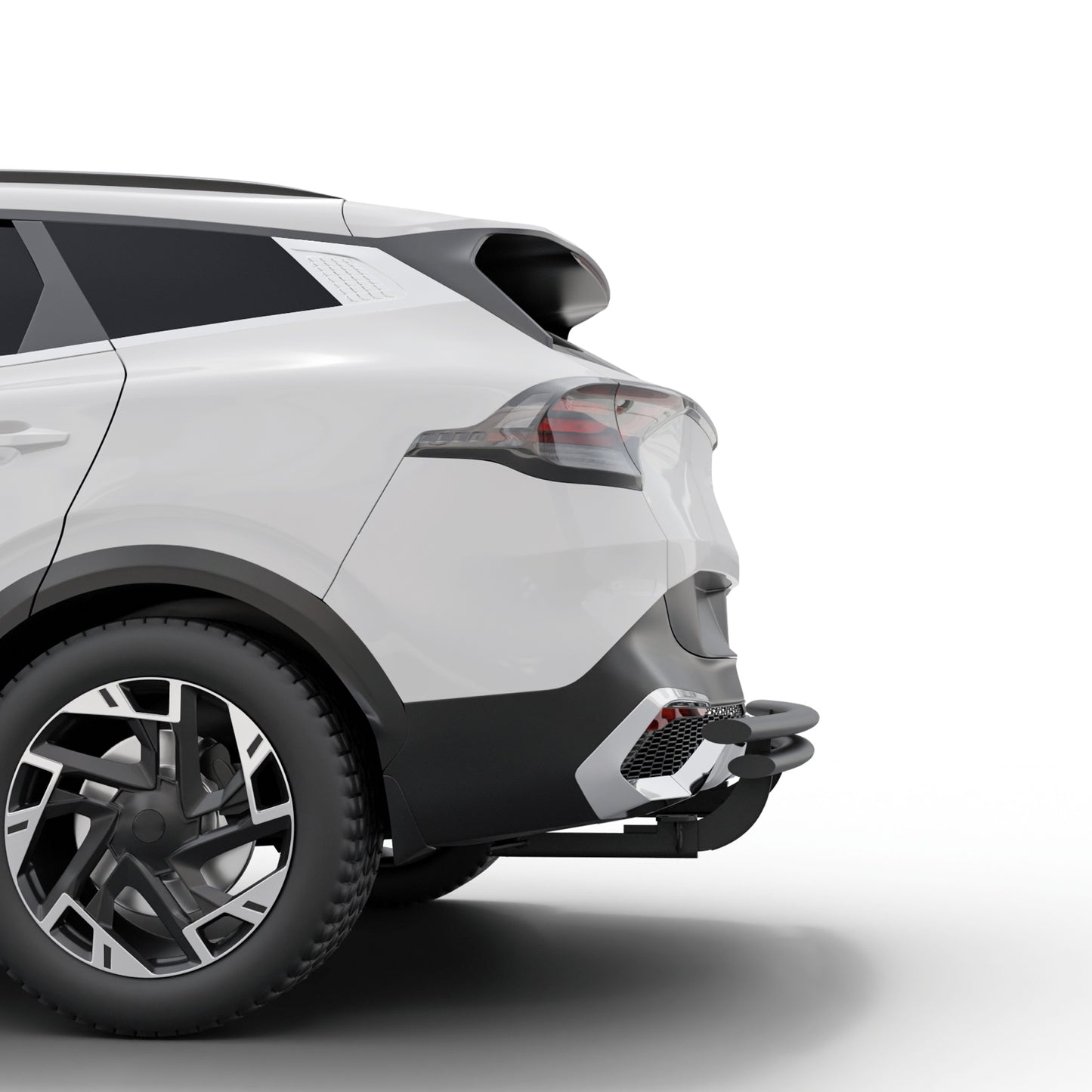 Vanguard Black Powdercoat Rear Guards Rear Bumper Guards Bumper Guard for 2023-2025 kia sportage nan