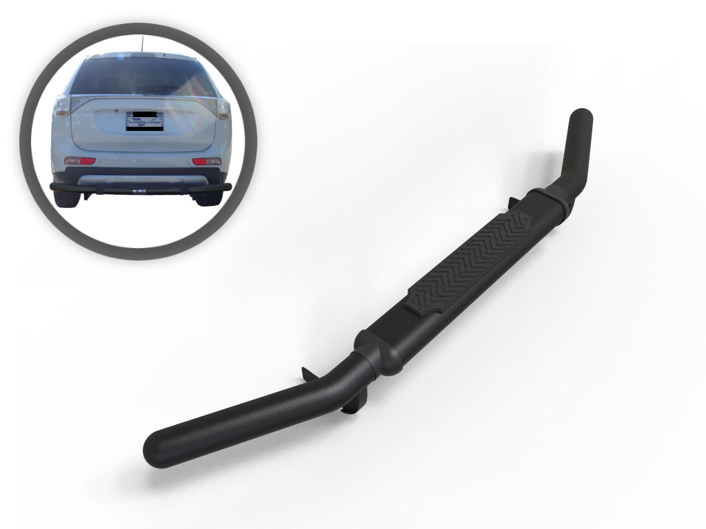 Vanguard Black Powdercoat Rear Guards Rear Bumper Guards Bumper Guard for 2014-2020 mitsubishi outlander nan