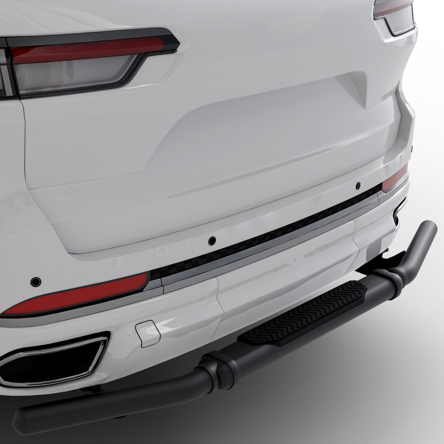 Vanguard Black Powdercoat Rear Guards Rear Bumper Guards Bumper Guard for 2021-2024 jeep grand cherokee l nan