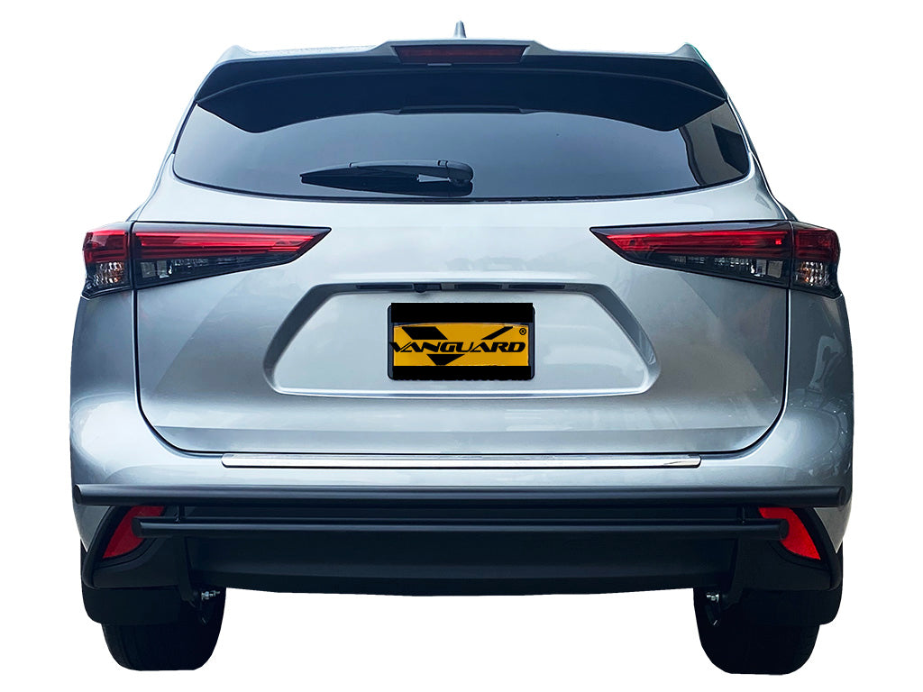 Vanguard Black Powdercoat Rear Guards Rear Bumper Guards Bumper Guard for 2020-2024 toyota highlander nan