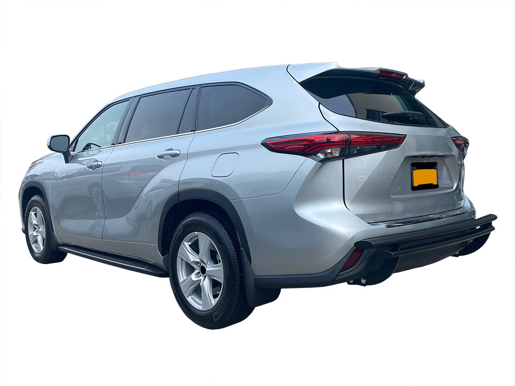 Vanguard Black Powdercoat Rear Guards Rear Bumper Guards Bumper Guard for 2020-2024 toyota highlander nan