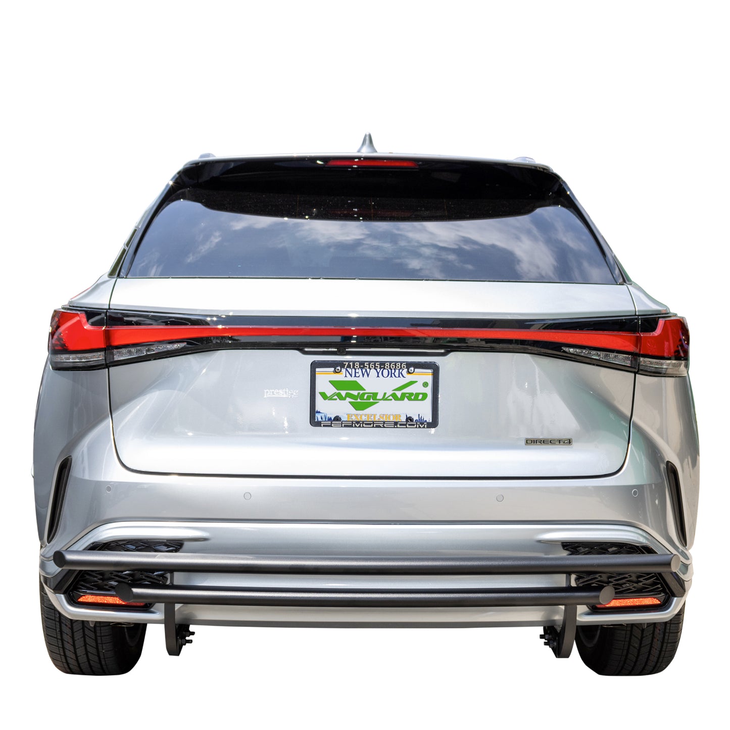 Vanguard Black Powdercoat Rear Guards Rear Bumper Guards Bumper Guard for 2023-2024 lexus rx350 nan