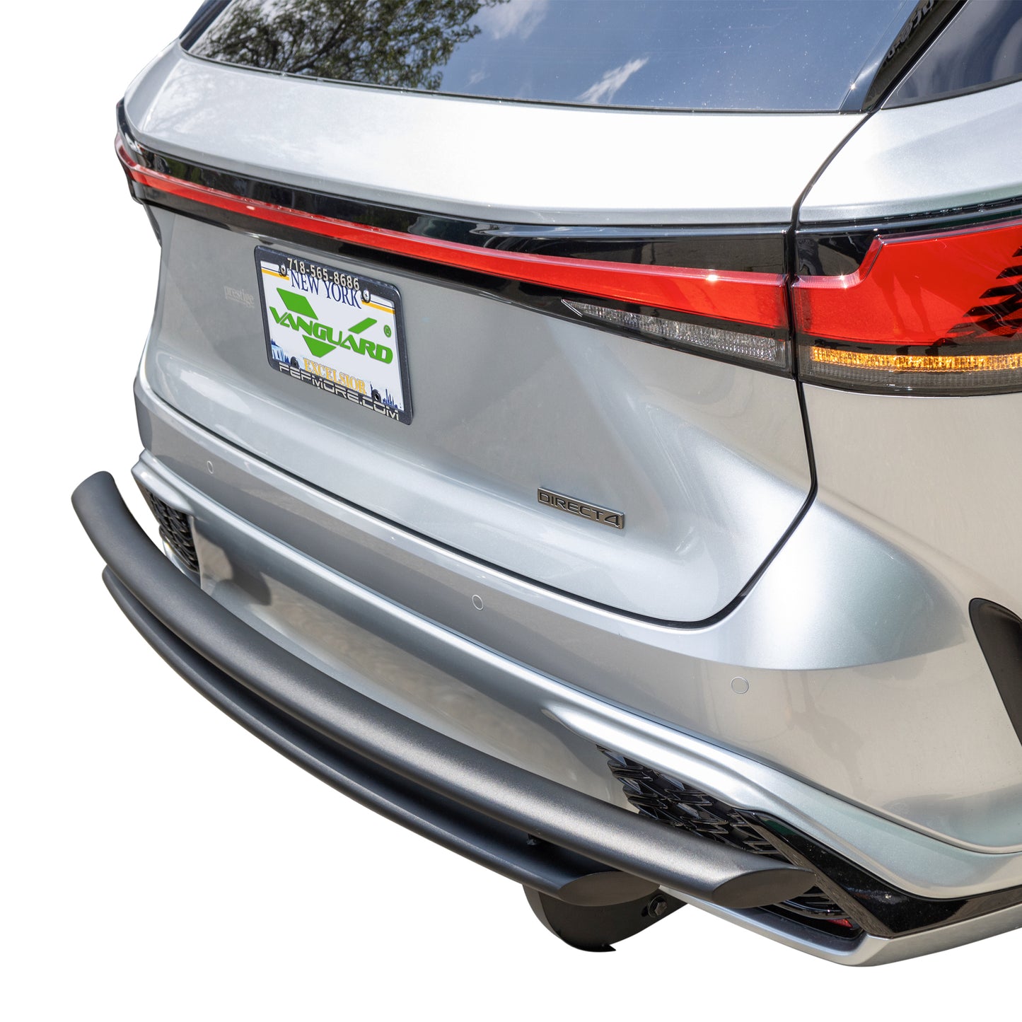 Vanguard Black Powdercoat Rear Guards Rear Bumper Guards Bumper Guard for 2023-2024 lexus rx350 nan