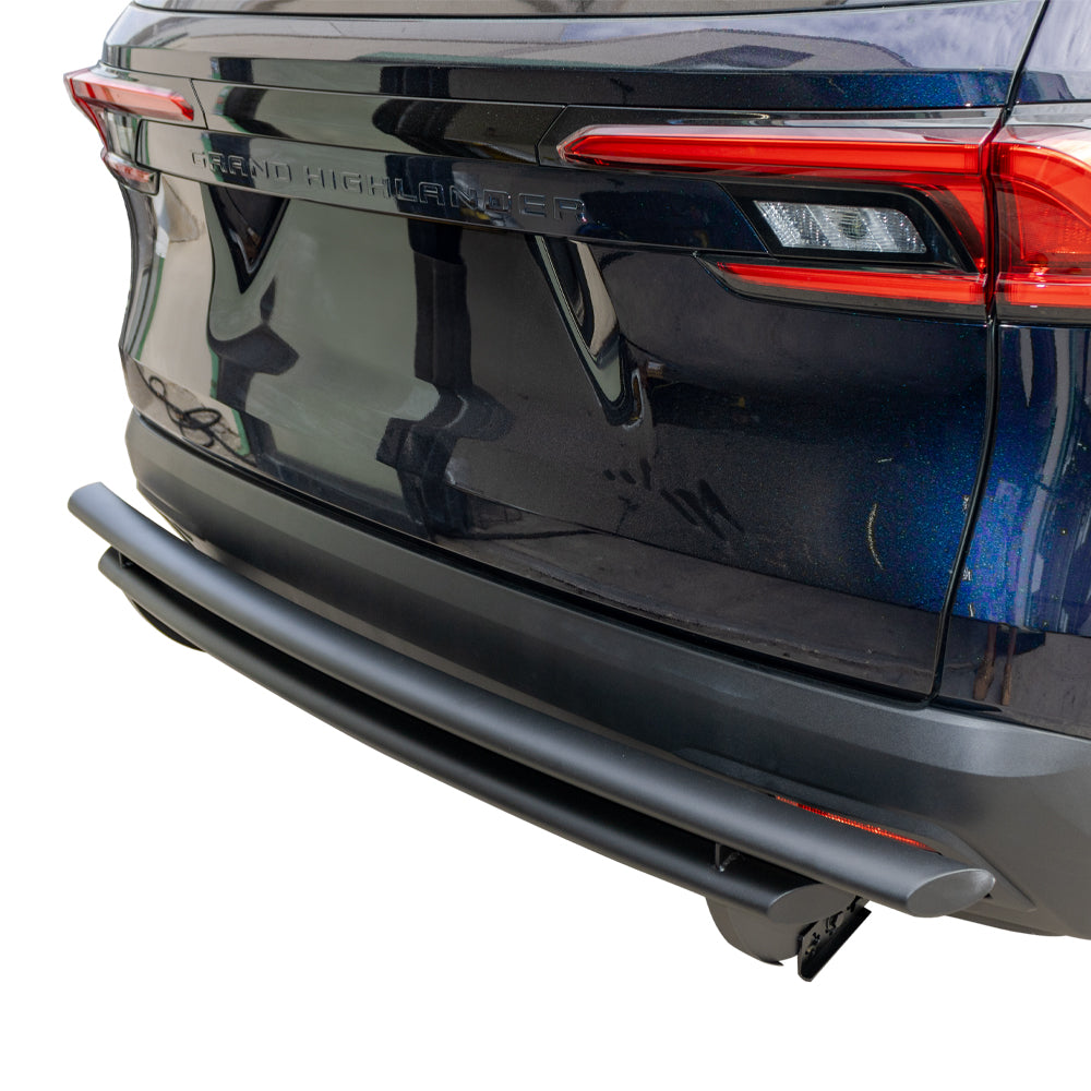 Vanguard Black Powdercoat Rear Guards Rear Bumper Guards Bumper Guard for 2024-2025 toyota grand highlander nan