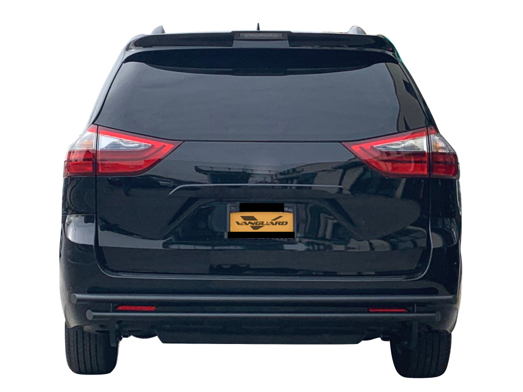 Vanguard Black Powdercoat Rear Guards Rear Bumper Guards Bumper Guard for 1999-2017 honda odyssey nan