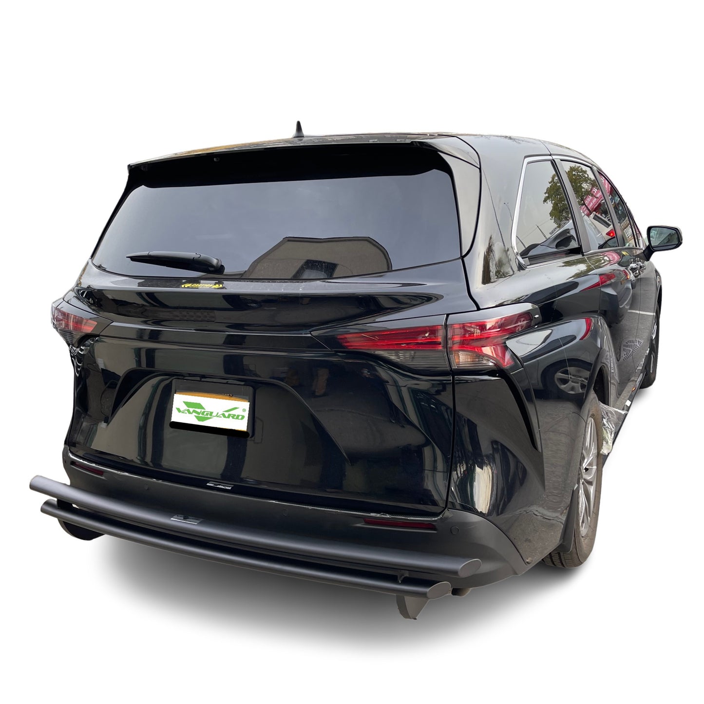 Vanguard Black Powdercoat Rear Guards Rear Bumper Guards Bumper Guard for 2021-2025 toyota sienna nan