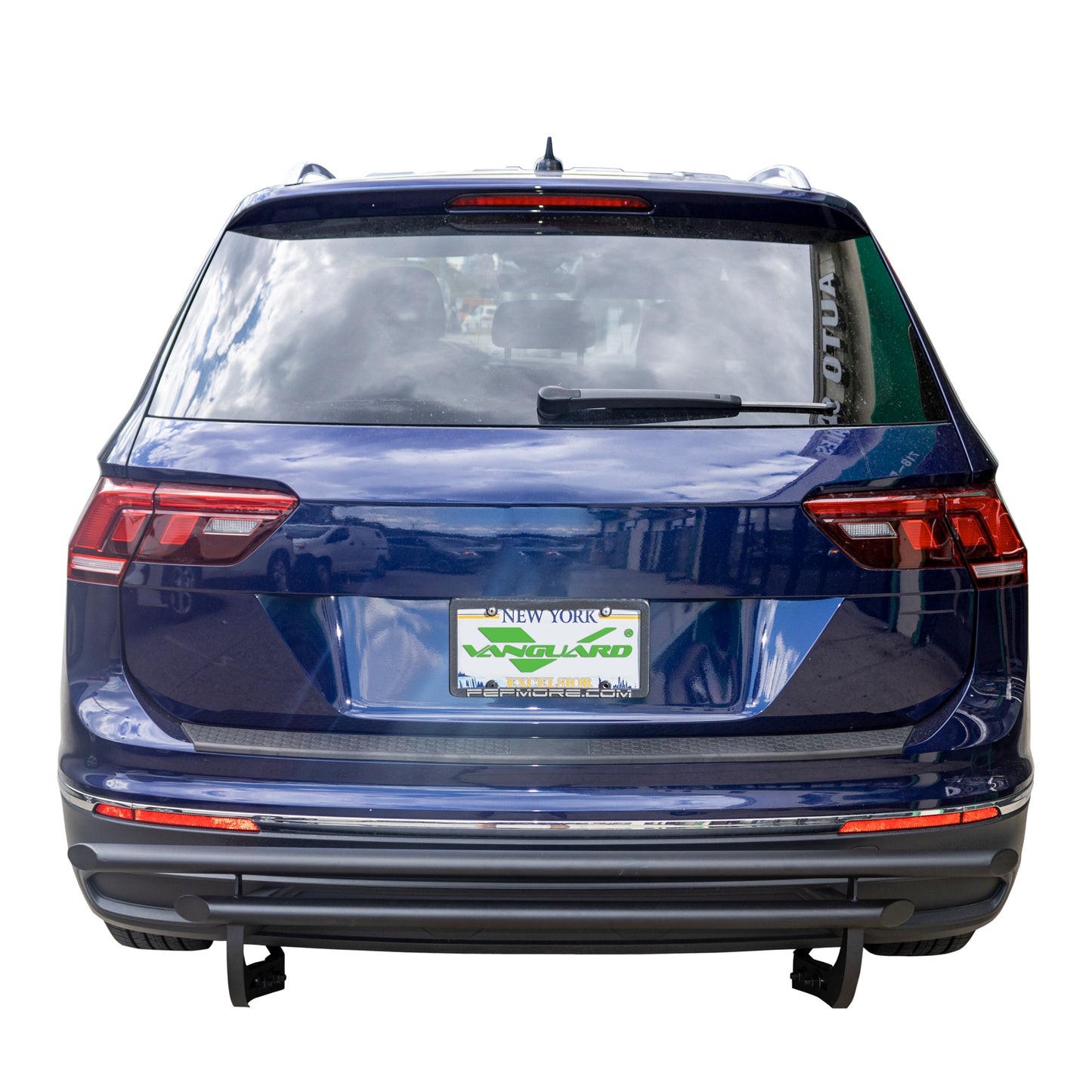 Vanguard Black Powdercoat Rear Guards Rear Bumper Guards Bumper Guard for 2018-2024 volkswagen tiguan nan