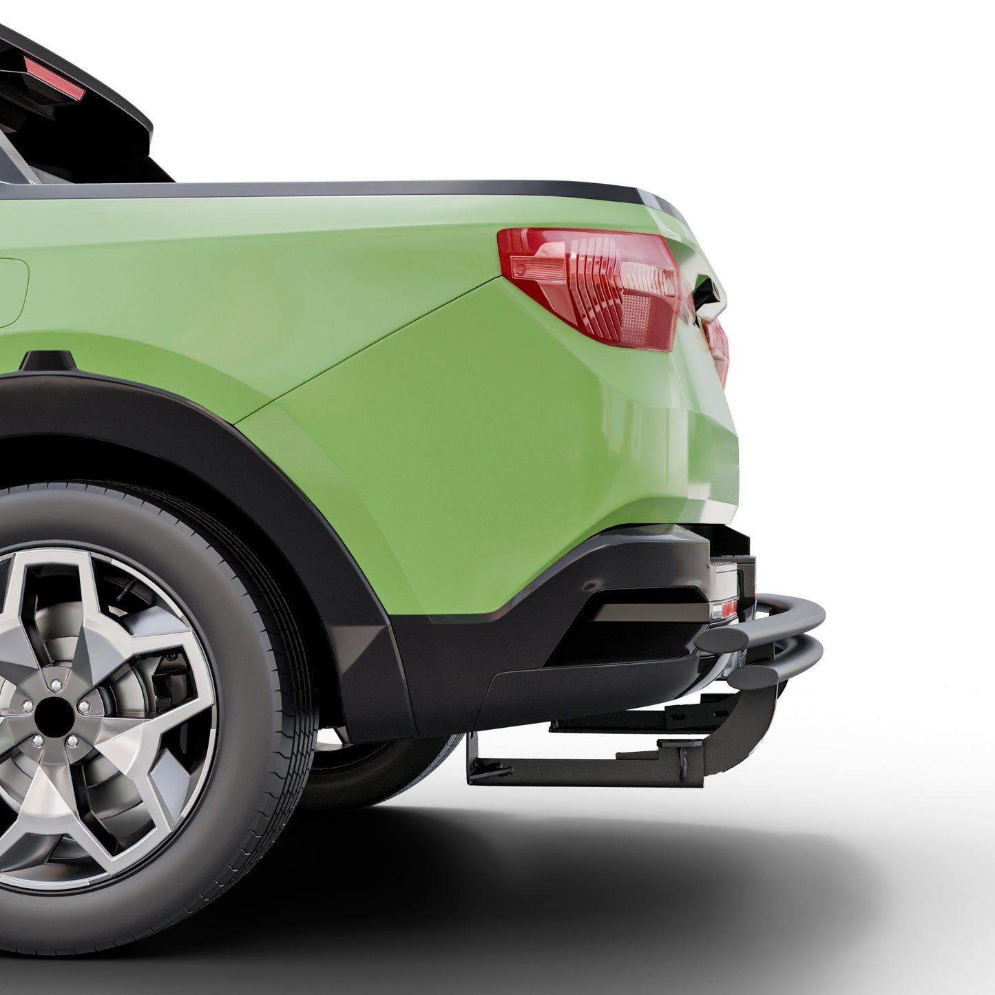 Vanguard Black Powdercoat Rear Guards Rear Bumper Guards Bumper Guard for 2022-2024 hyundai santa cruz nan