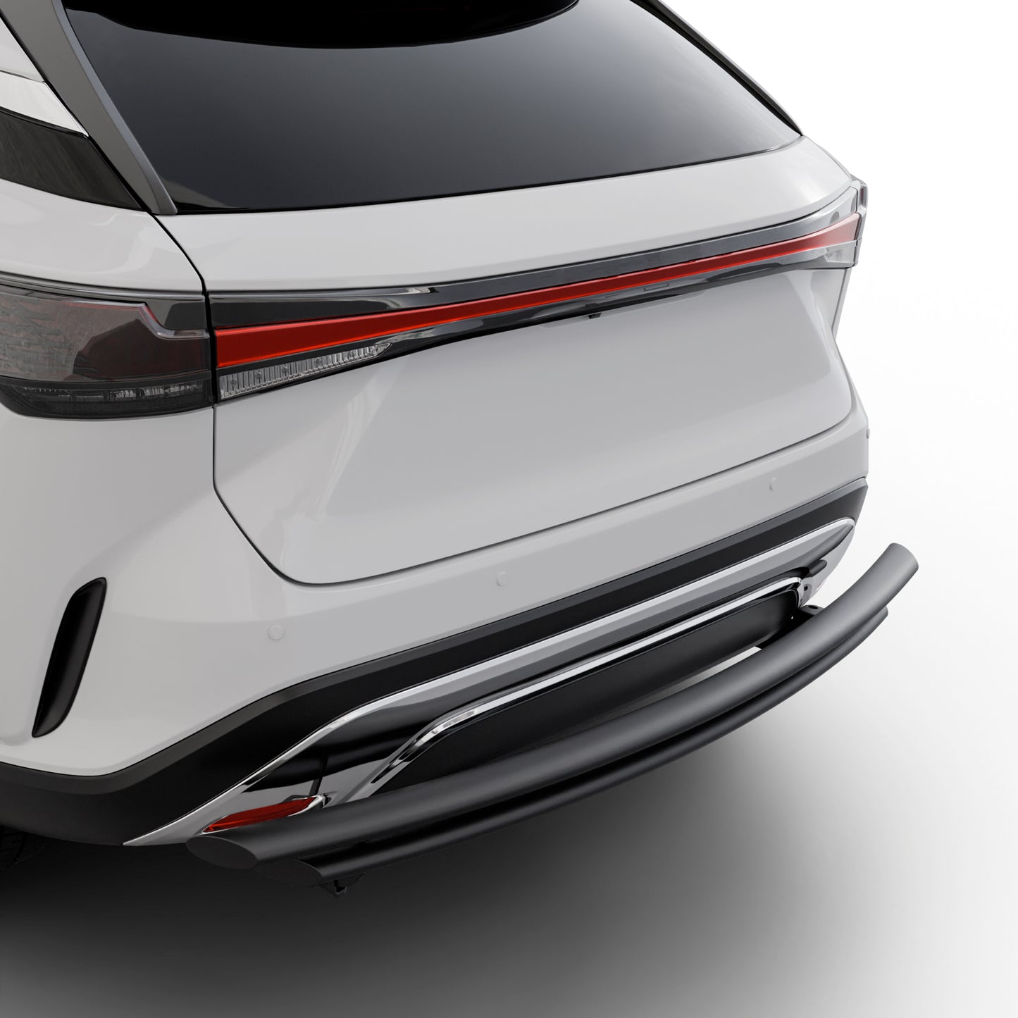 Vanguard Black Powdercoat Rear Guards Rear Bumper Guards Bumper Guard for 2024-2025 lexus rx450h+ nan