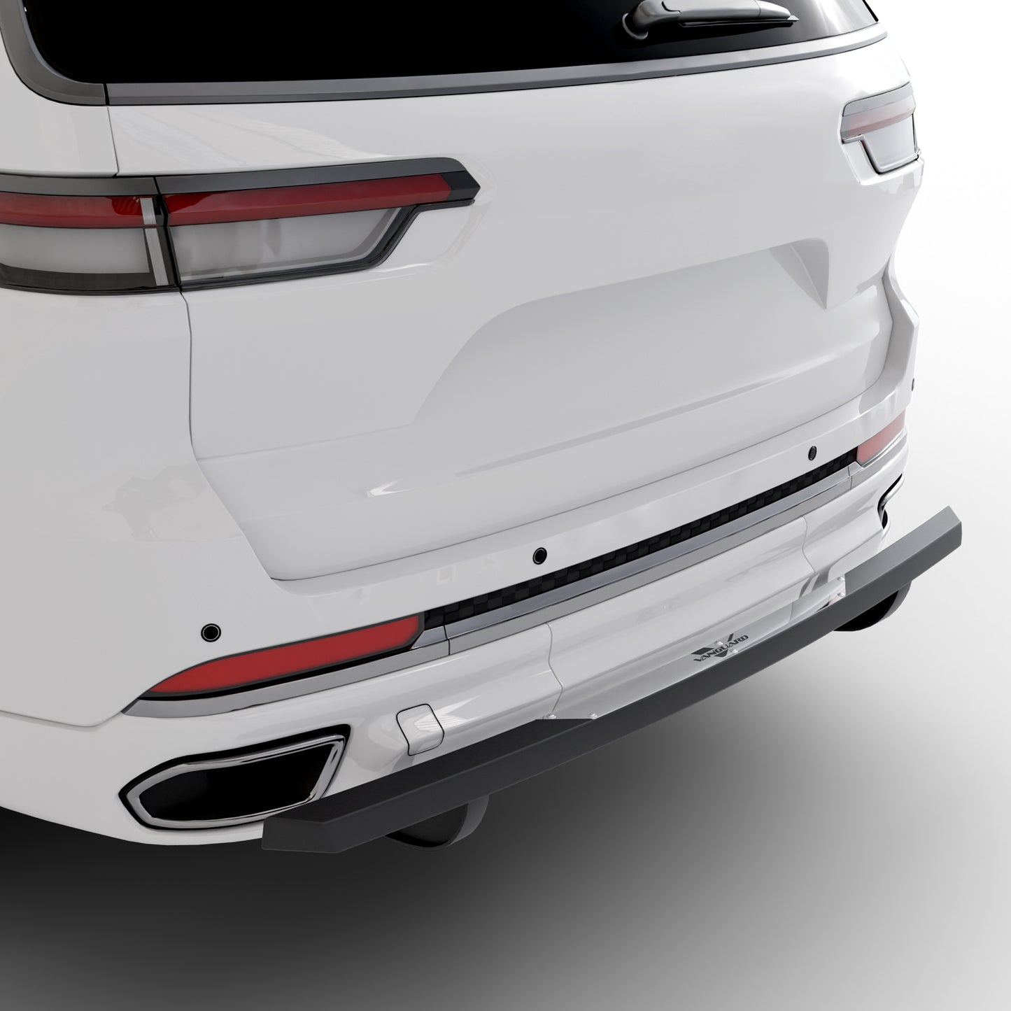 Vanguard Black Powdercoat Rear Guards Rear Bumper Guards Bumper Guard for 2022-2024 jeep grand cherokee nan