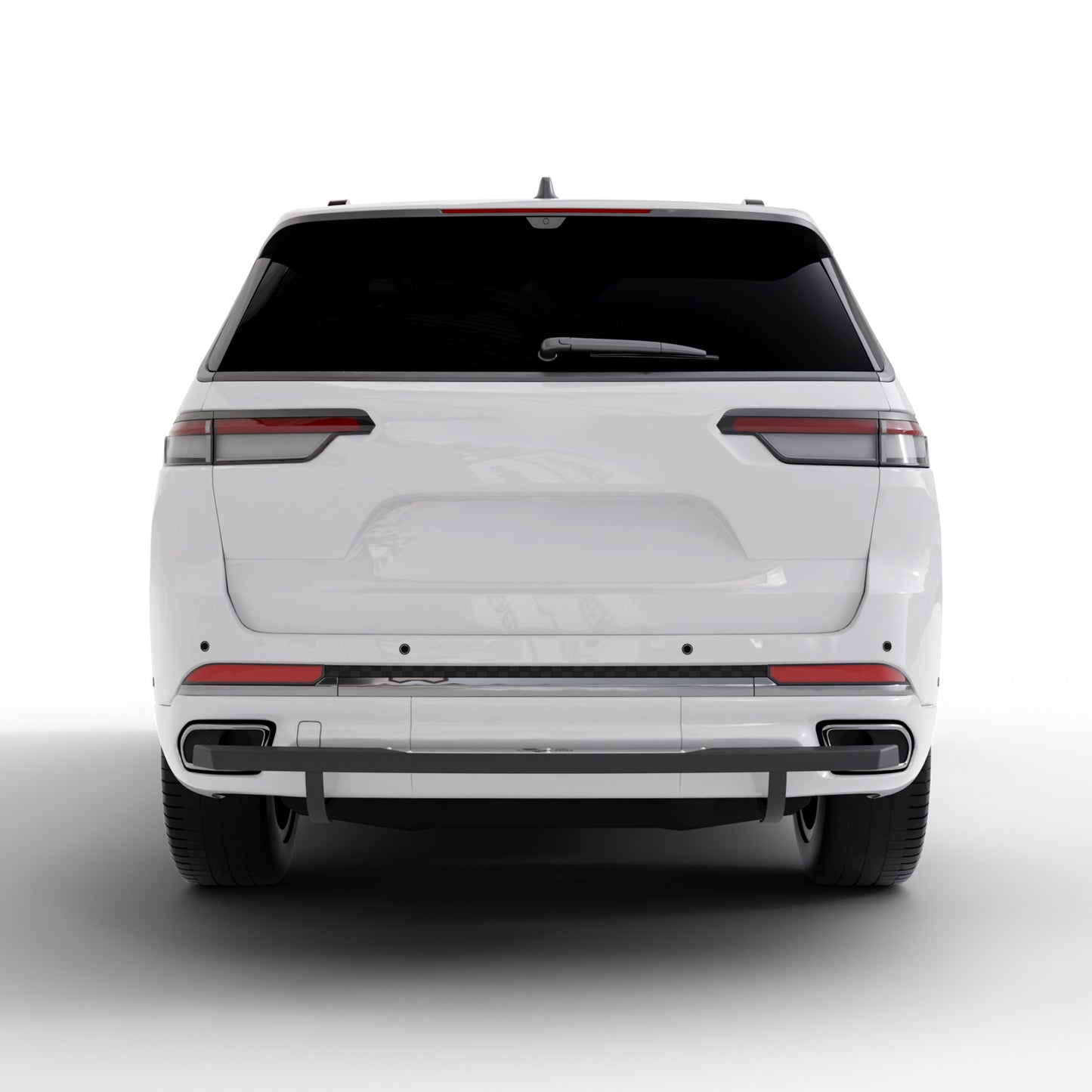 Vanguard Black Powdercoat Rear Guards Rear Bumper Guards Bumper Guard for 2022-2024 acura mdx nan