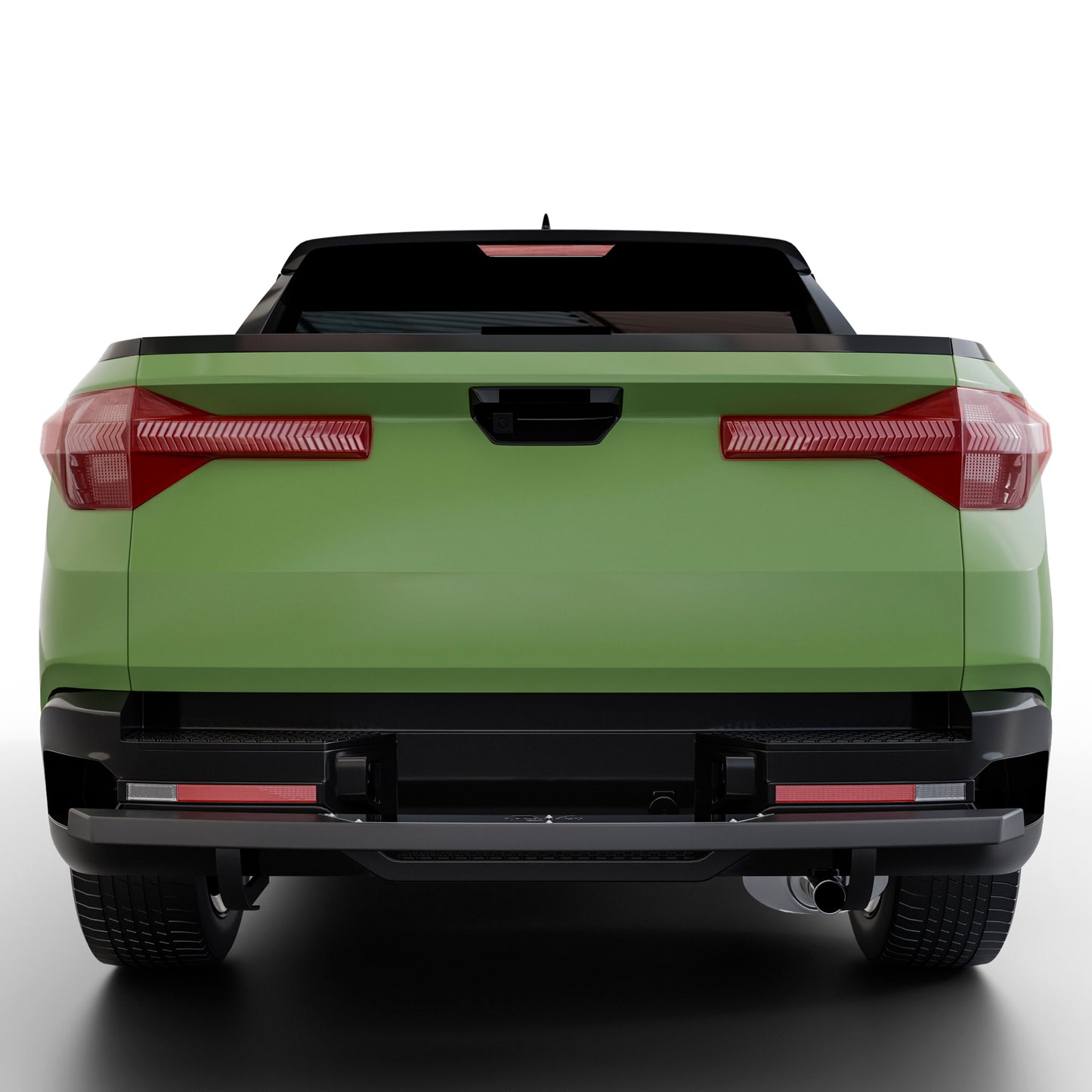 Vanguard Black Powdercoat Rear Guards Rear Bumper Guards Bumper Guard for 2022-2024 hyundai santa cruz nan