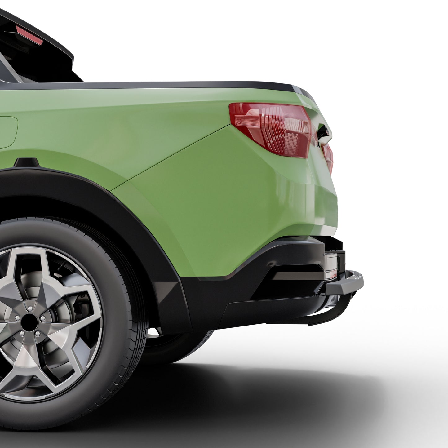 Vanguard Black Powdercoat Rear Guards Rear Bumper Guards Bumper Guard for 2022-2024 hyundai santa cruz nan