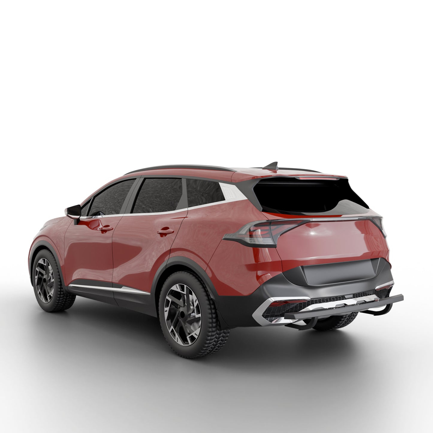 Vanguard Black Powdercoat Rear Guards Rear Bumper Guards Bumper Guard for 2023-2025 kia sportage nan