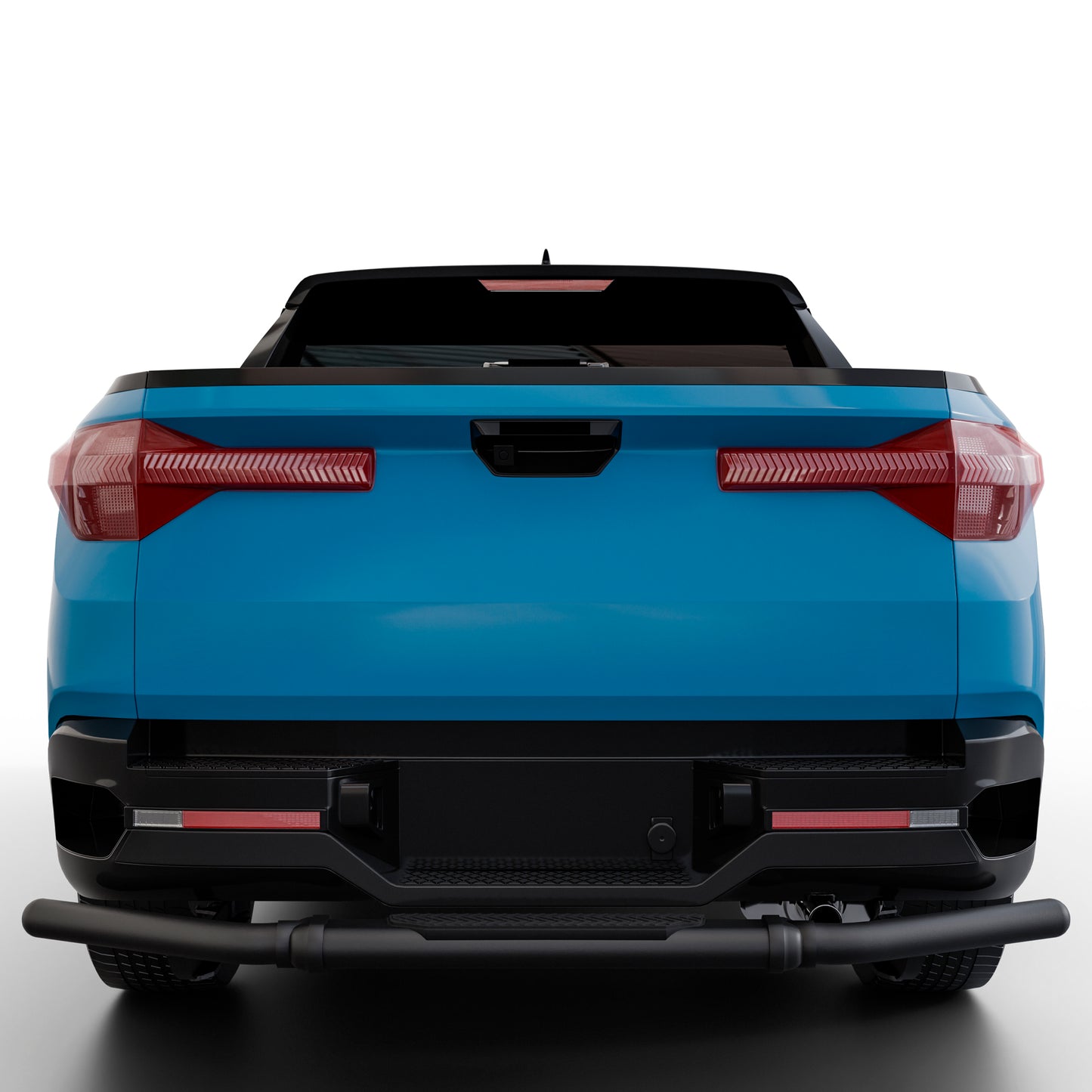 Vanguard Black Powdercoat Rear Guards Rear Bumper Guards Bumper Guard for 2022-2024 hyundai santa cruz nan