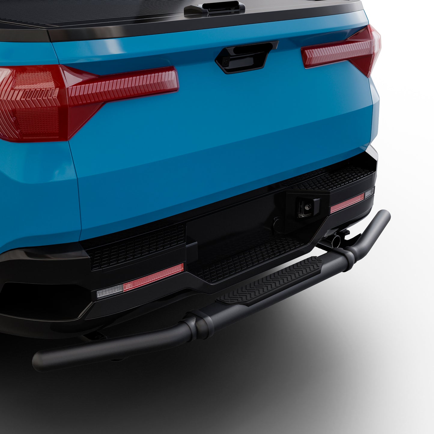 Vanguard Black Powdercoat Rear Guards Rear Bumper Guards Bumper Guard for 2022-2024 hyundai santa cruz nan
