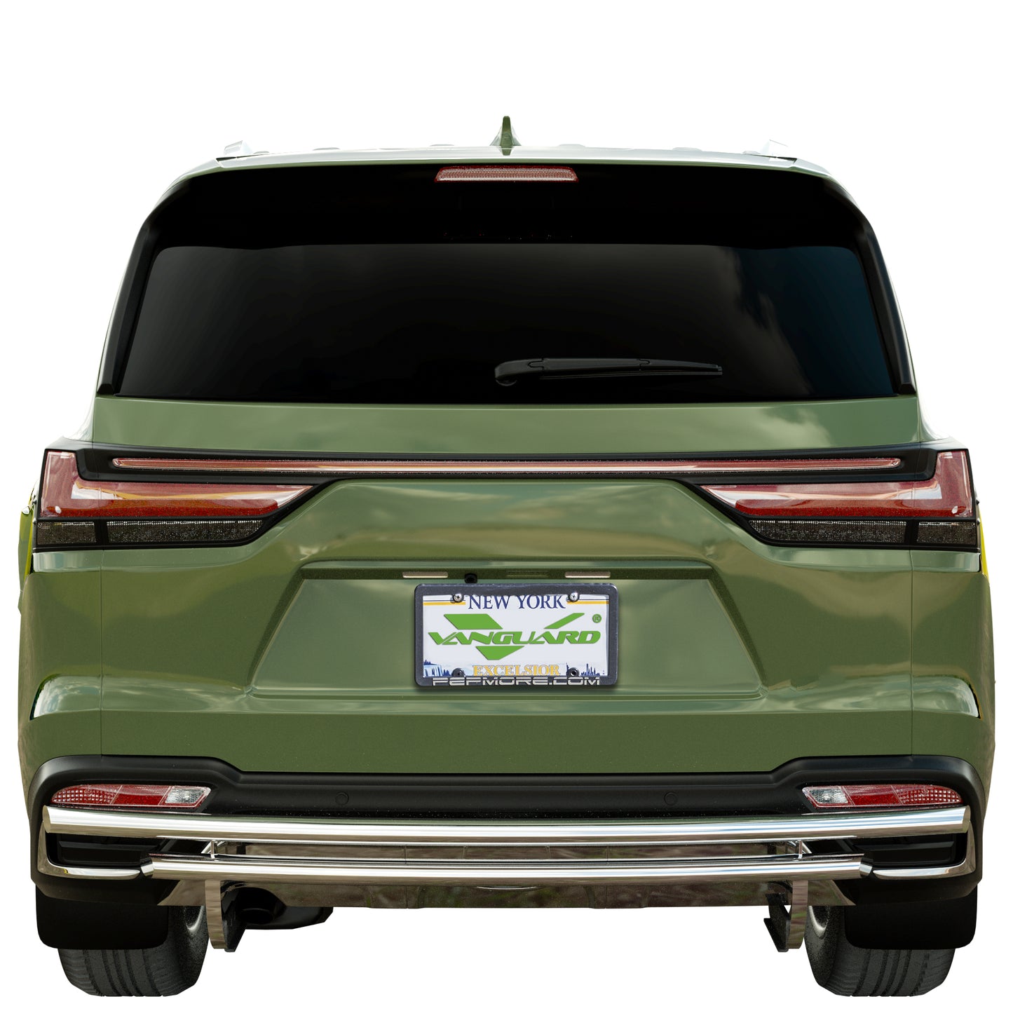 Vanguard Stainless Steel Rear Guards Rear Bumper Guards Bumper Guard for 2022-2024 lexus lx600 nan
