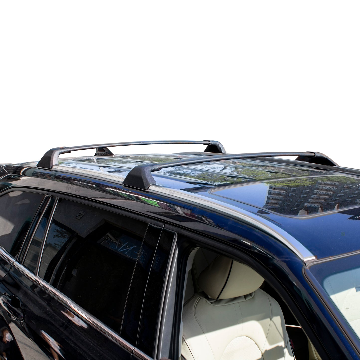 Vanguard Black Powdercoat Roof & Hitch Accessories Roof Racks Roof Rack for 2020-2024 toyota highlander nan