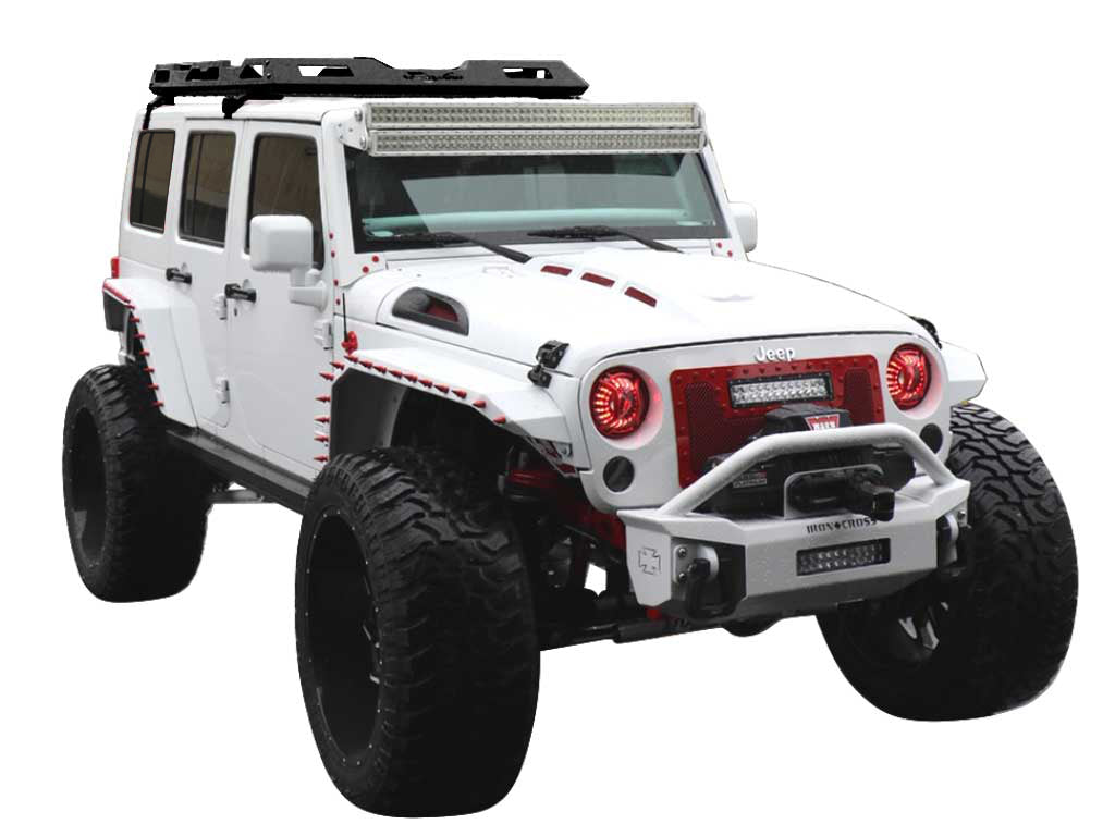Vanguard Black Powdercoat Roof & Hitch Accessories Roof Racks Roof Rack for 2007-2018 jeep wrangler nan