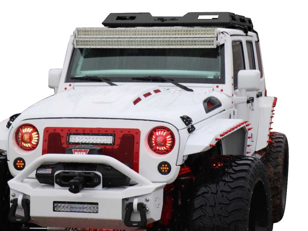 Vanguard Black Powdercoat Roof & Hitch Accessories Roof Racks Roof Rack for 2007-2018 jeep wrangler nan
