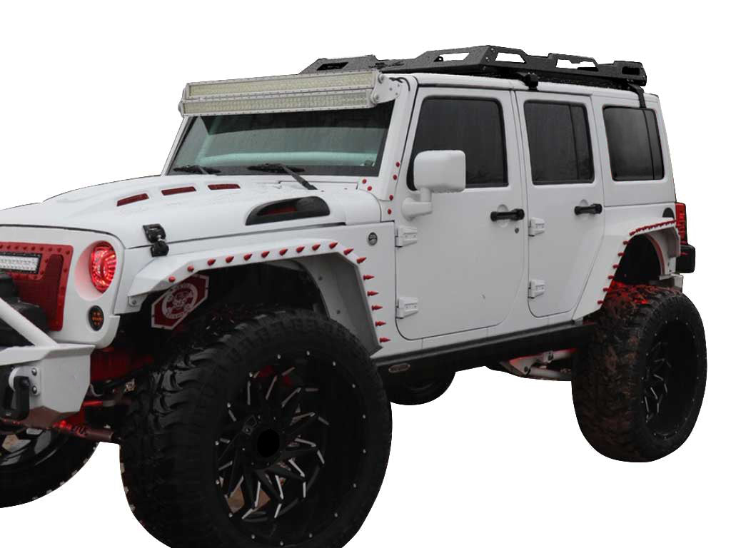 Vanguard Black Powdercoat Roof & Hitch Accessories Roof Racks Roof Rack for 2007-2018 jeep wrangler nan