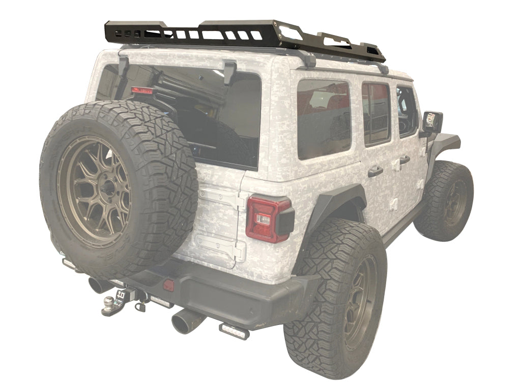 Vanguard Black Powdercoat Roof & Hitch Accessories Roof Racks Roof Rack for 2018-2025 jeep wrangler nan